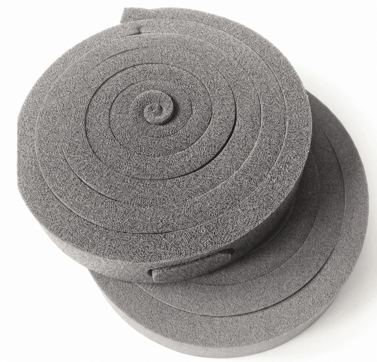 Two gray OPCELL foam sealing-strip rolls